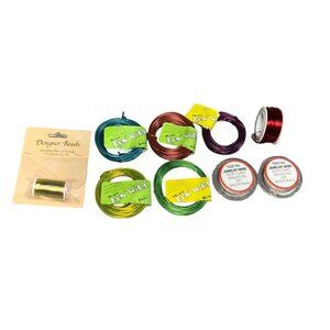Assorted Jewelry Wire Set - Fun Wire & Tiger Tail - 18-32 Gauge - 9-15 Feet Each